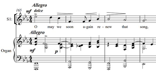 O may we soon again renew that song