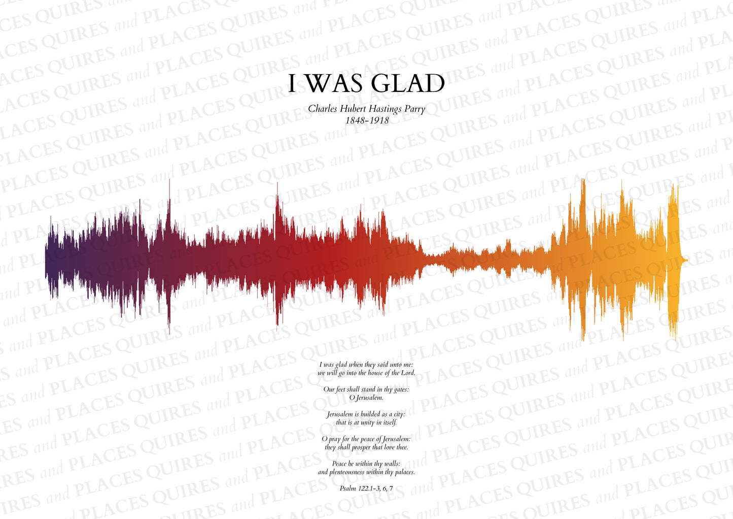 I Was Glad - Soundwave Framed Poster