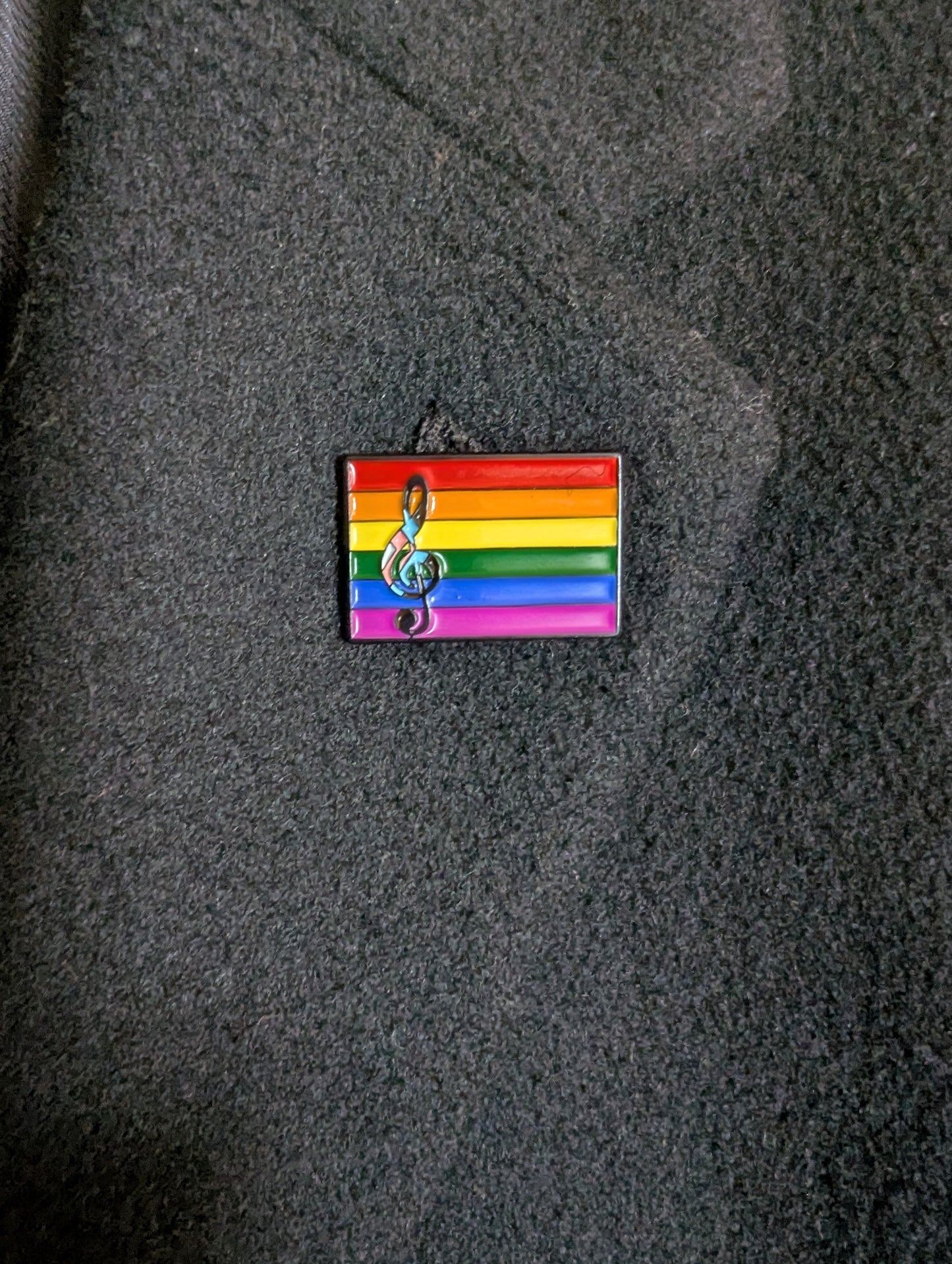 Pride Stave Enamel Pin