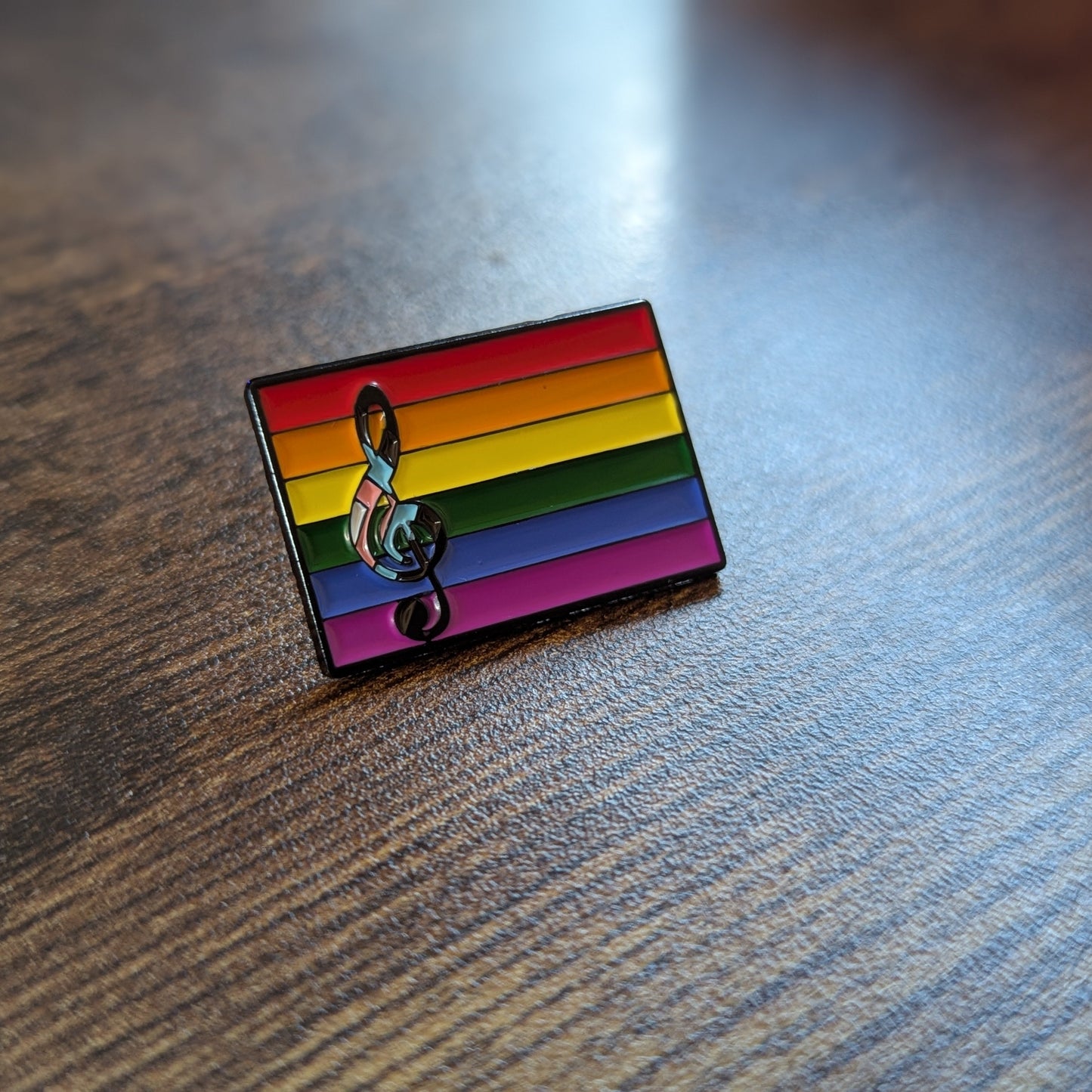 Pride Stave Enamel Pin