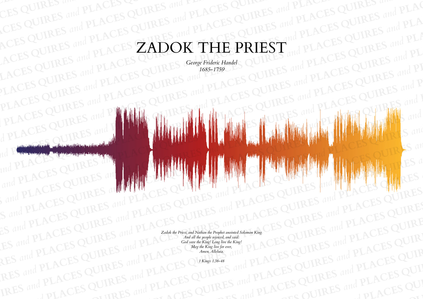 Zadok the Priest - Soundwave Framed Poster