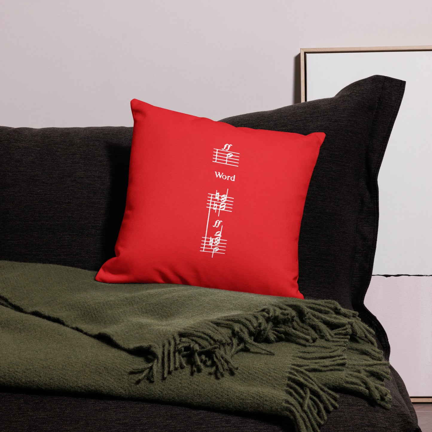 The Festive Feline Cushion: Magnifi Cat + Word