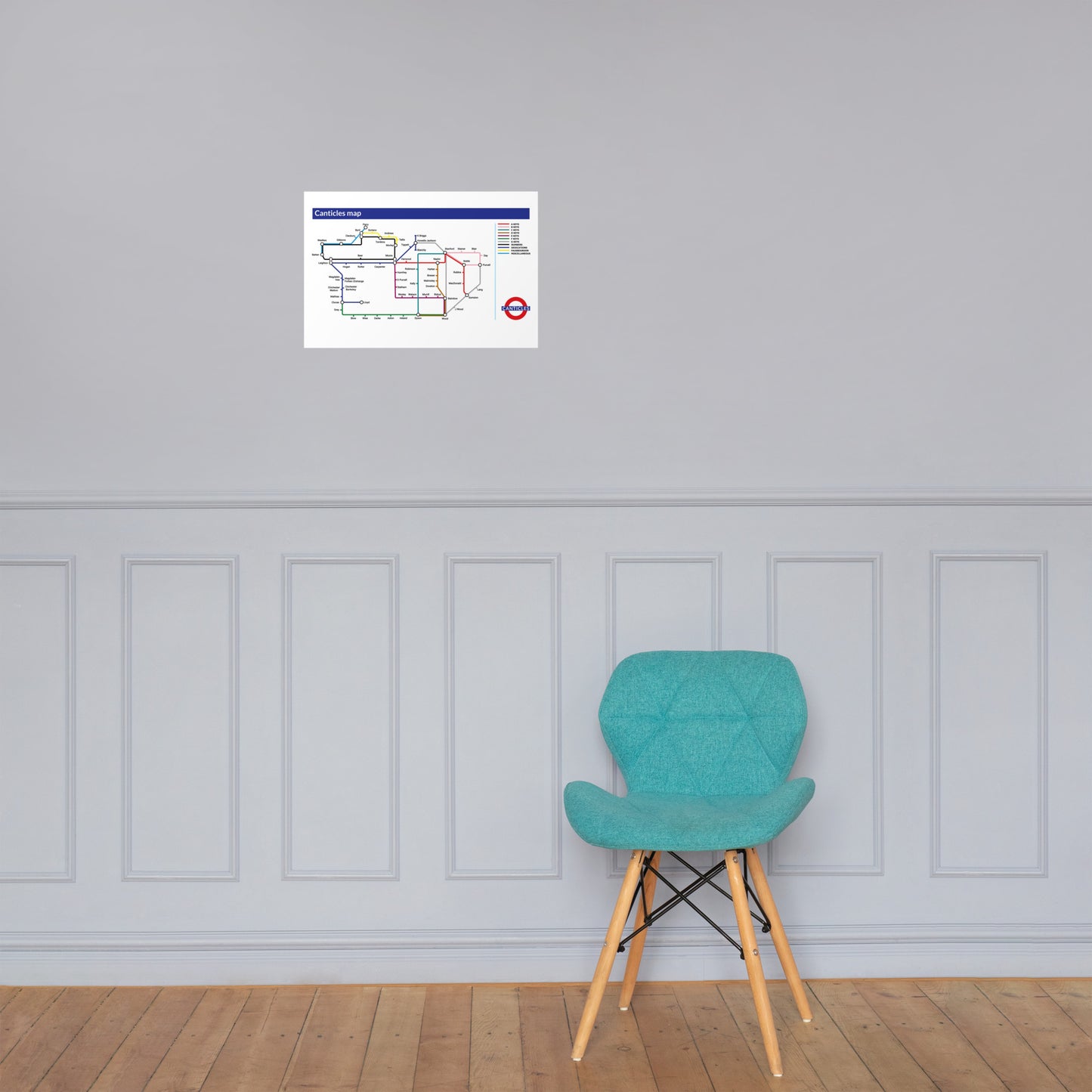 Canticles Tube Map Poster