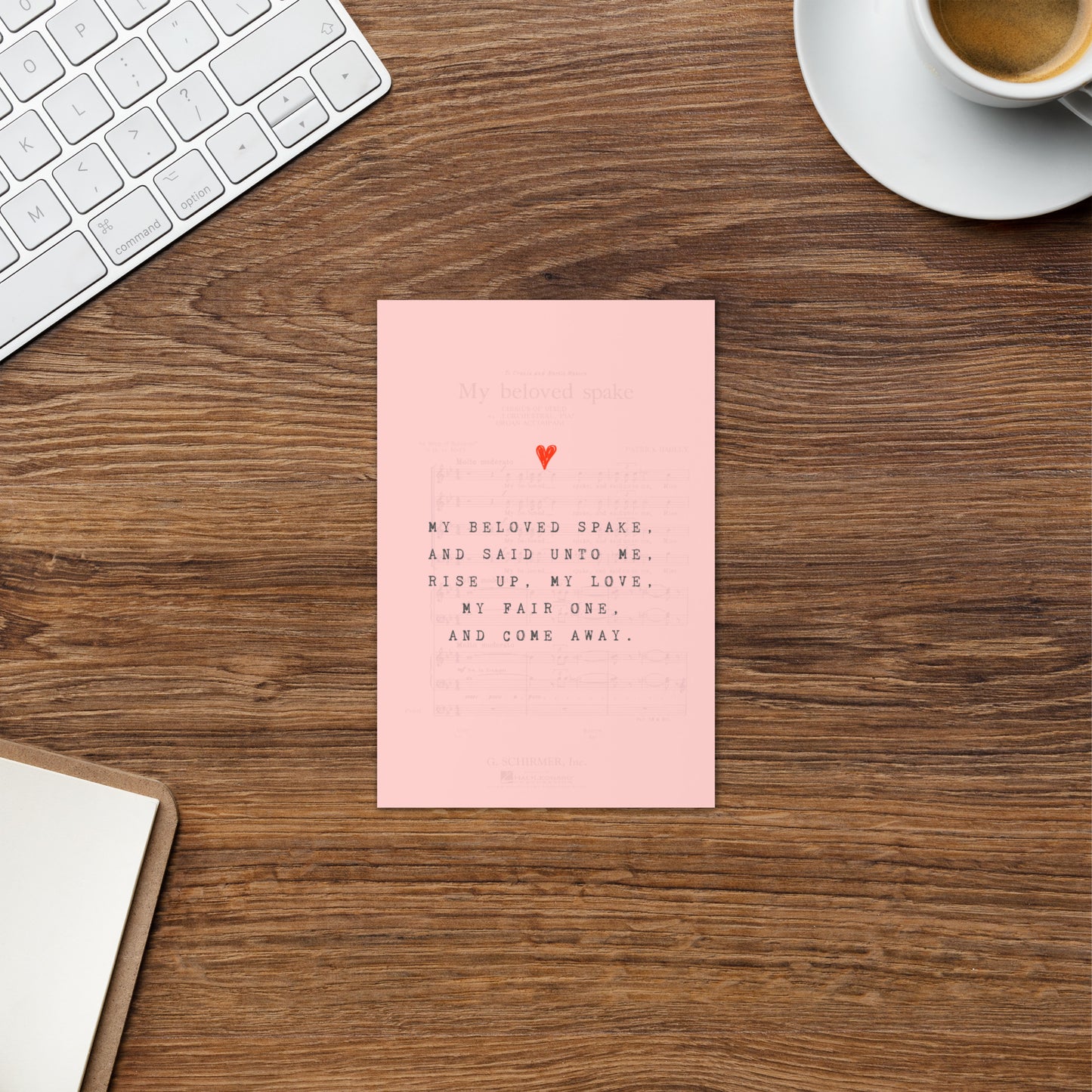 Valentine's Card - My Beloved Spake
