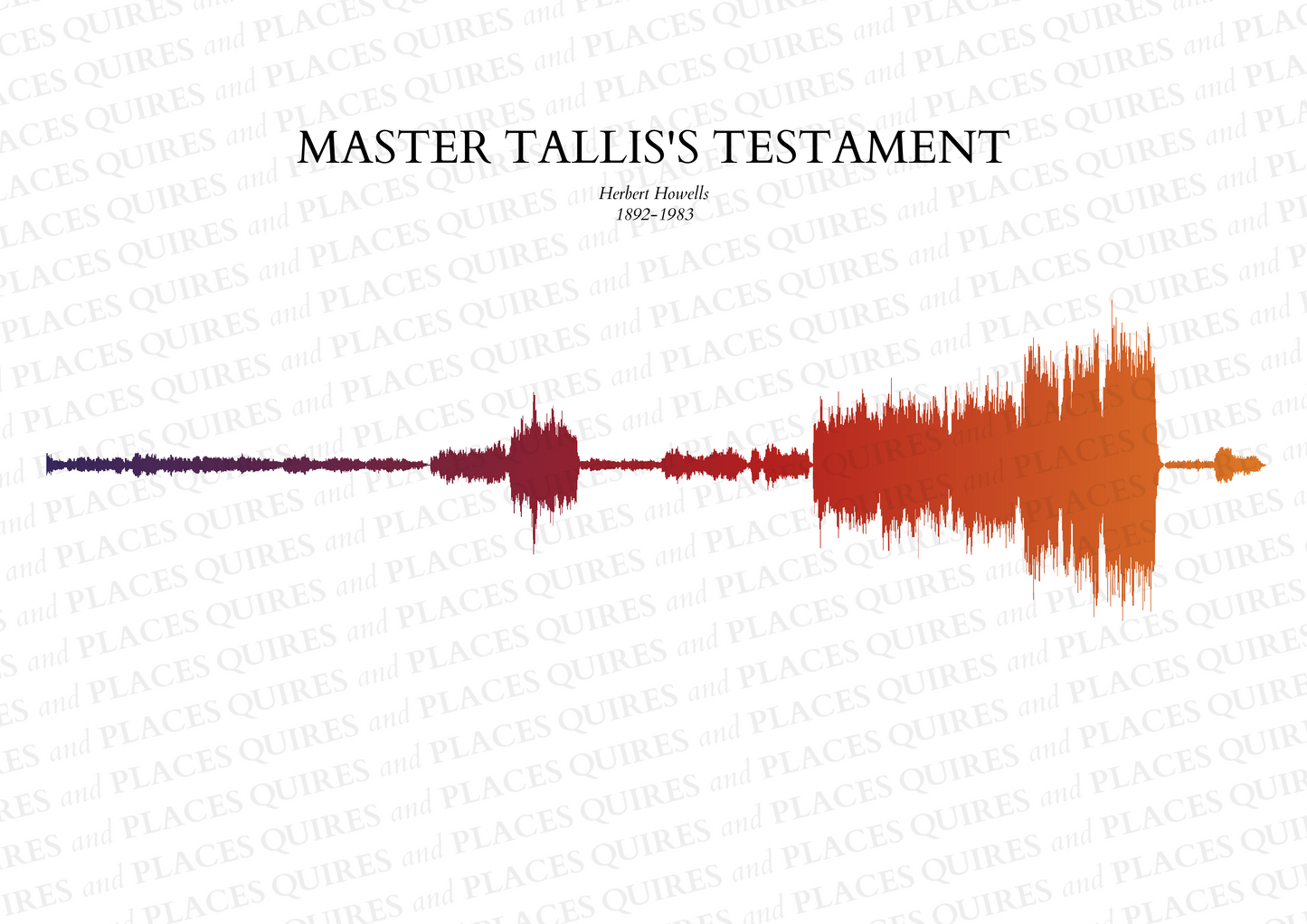 Master Tallis's Testament - Soundwave Framed Poster