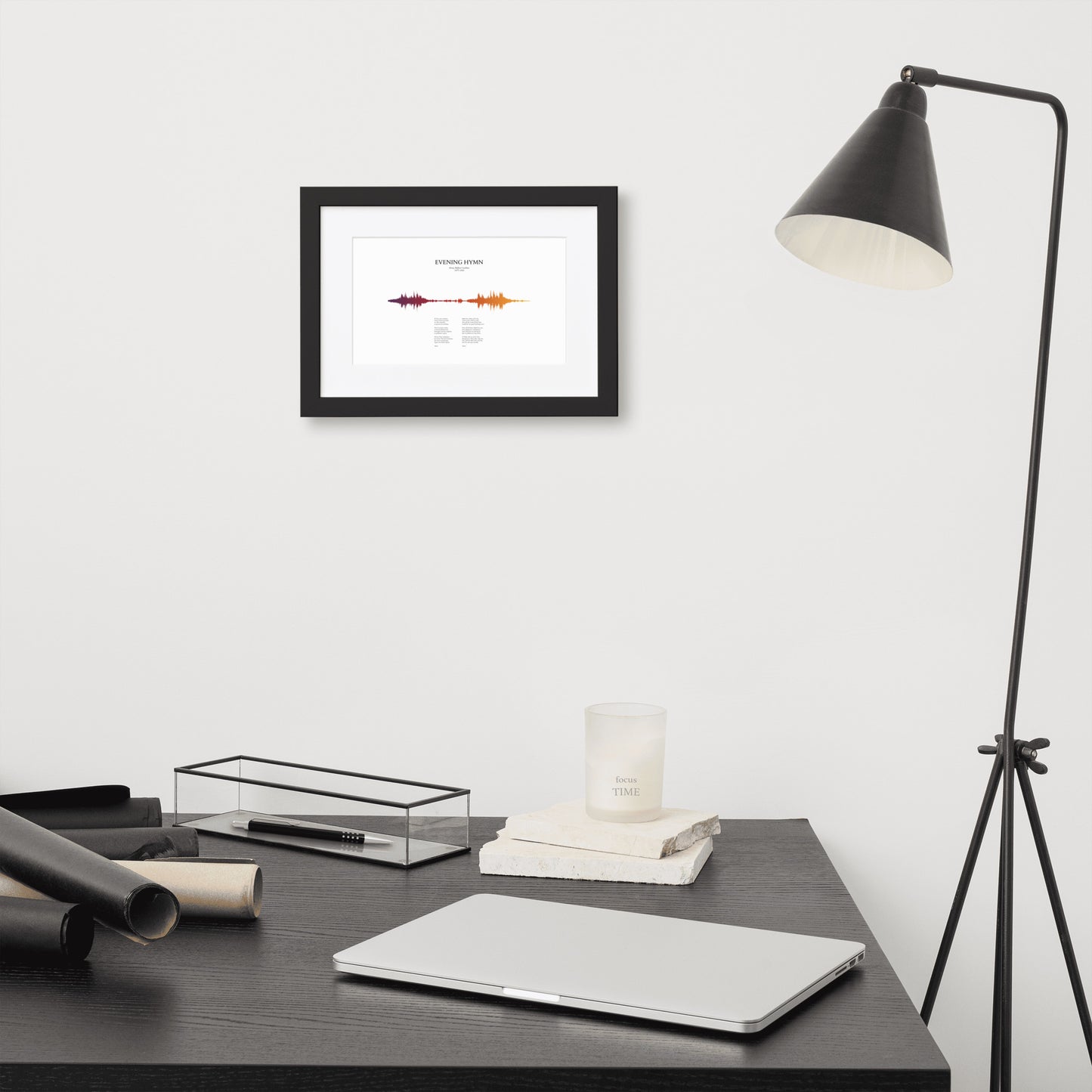 Evening Hymn - Soundwave Framed Poster