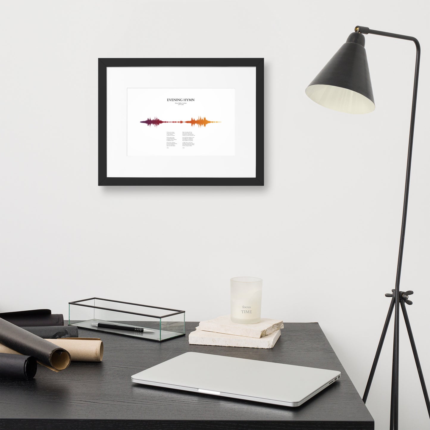 Evening Hymn - Soundwave Framed Poster