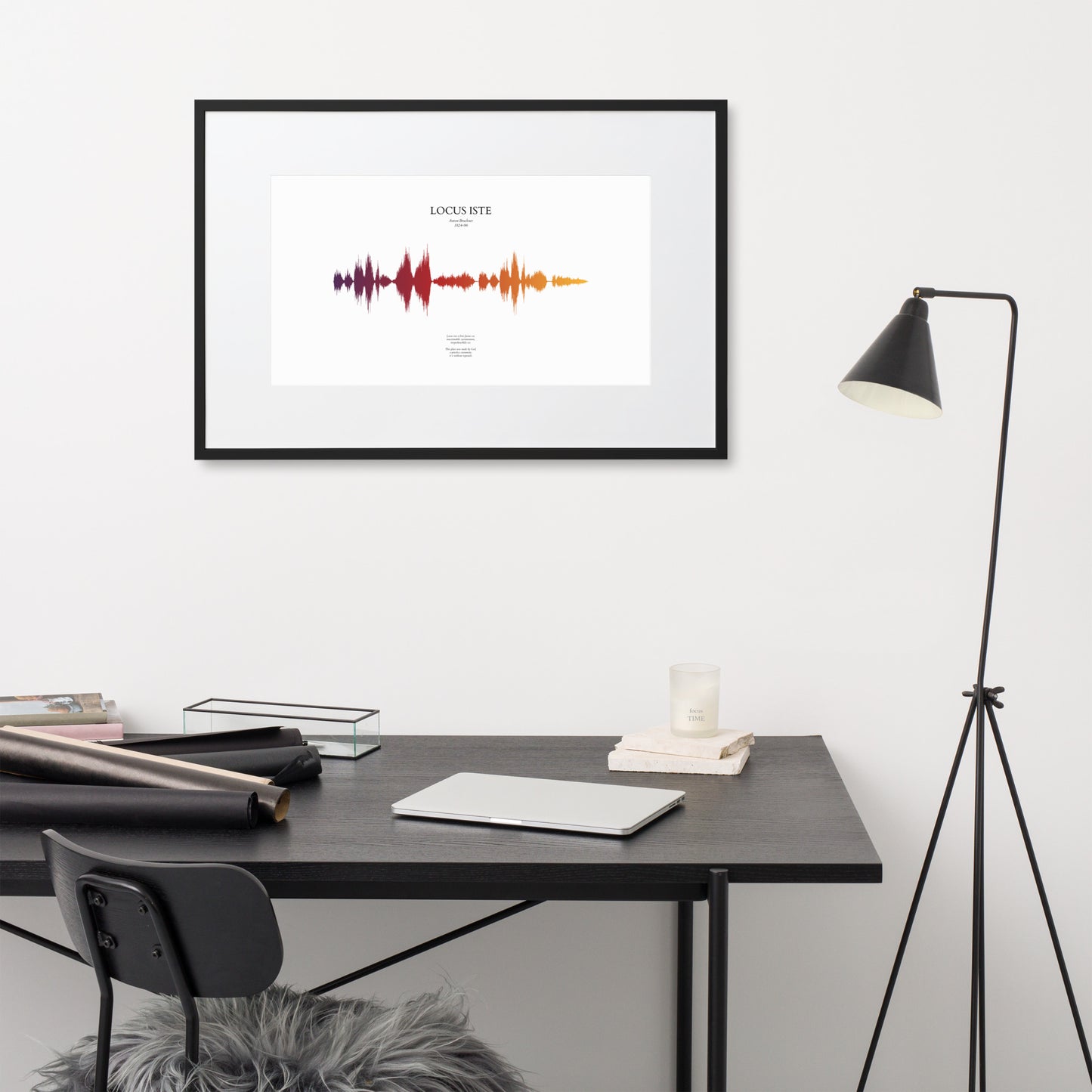 Locus Iste - Soundwave Framed Poster