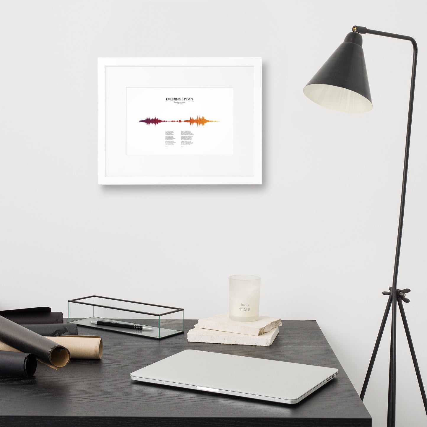 Evening Hymn - Soundwave Framed Poster