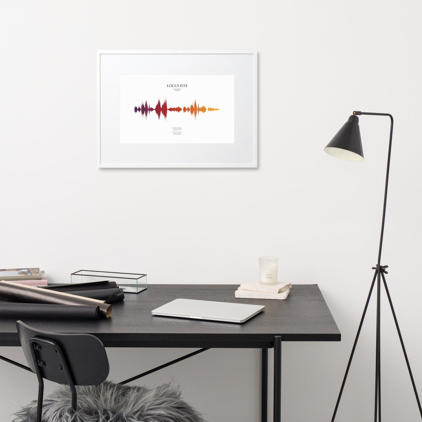 Locus Iste - Soundwave Framed Poster