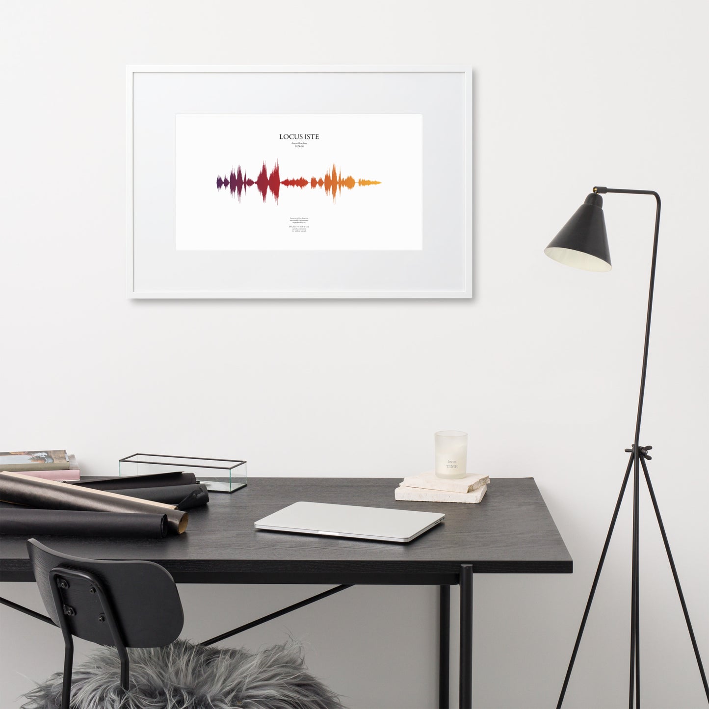 Locus Iste - Soundwave Framed Poster