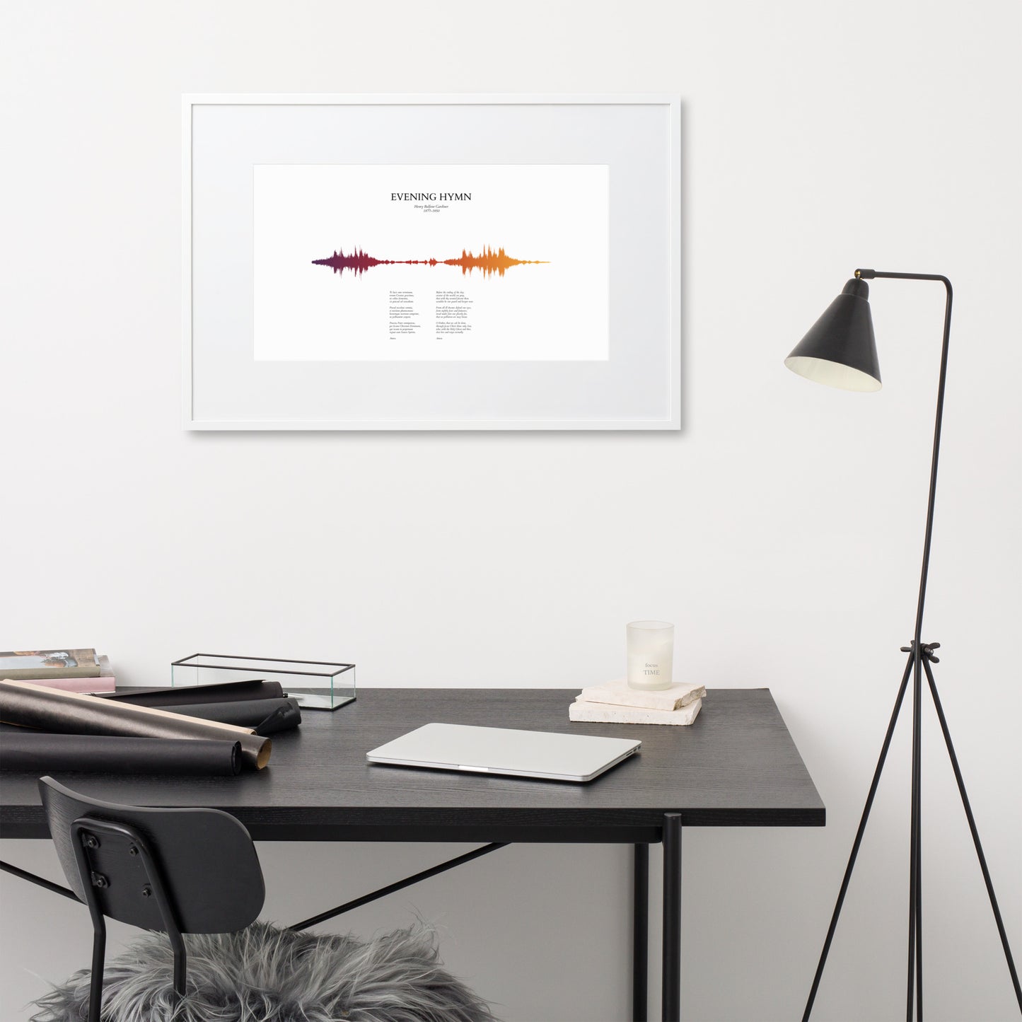 Evening Hymn - Soundwave Framed Poster