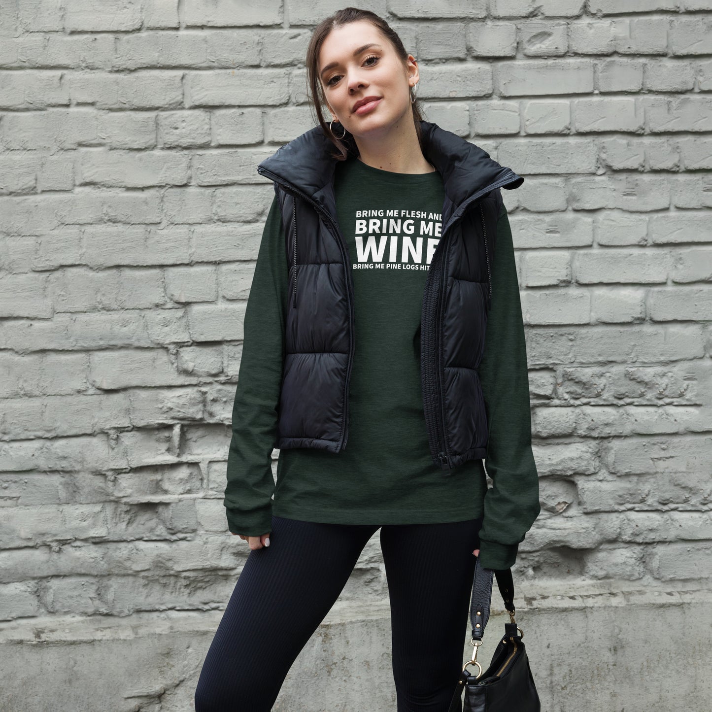 Bring me wine - Christmas Unisex Long Sleeve Tee