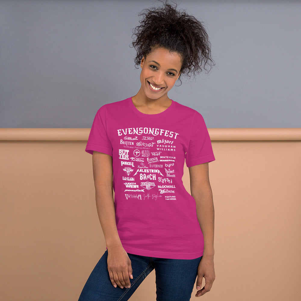 EVENSONGFEST (new!) Unisex T-shirt