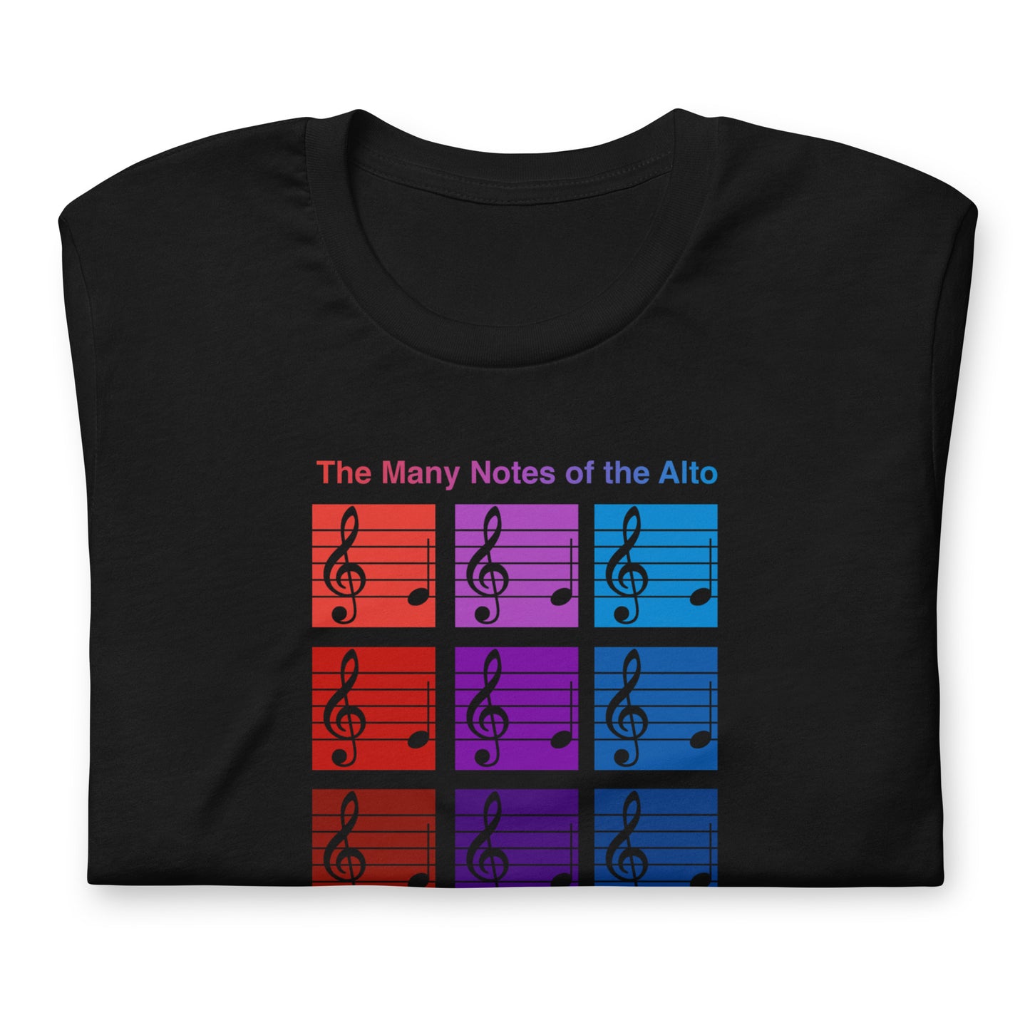 The Many Notes of the Alto Unisex T-Shirt