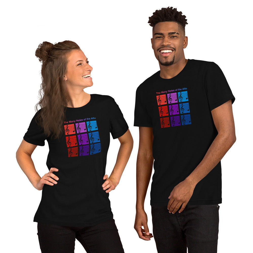 The Many Notes of the Alto Unisex T-Shirt