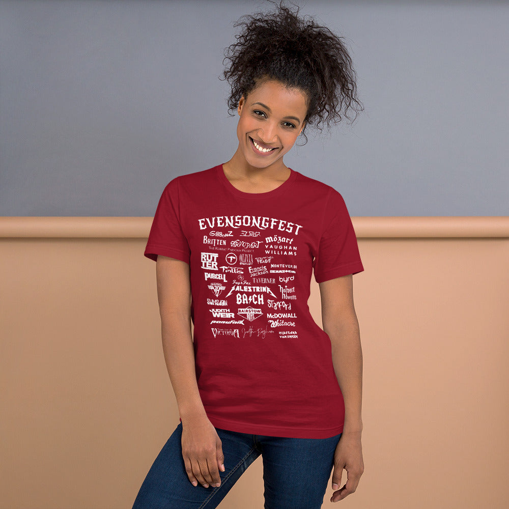 EVENSONGFEST (new!) Unisex T-shirt