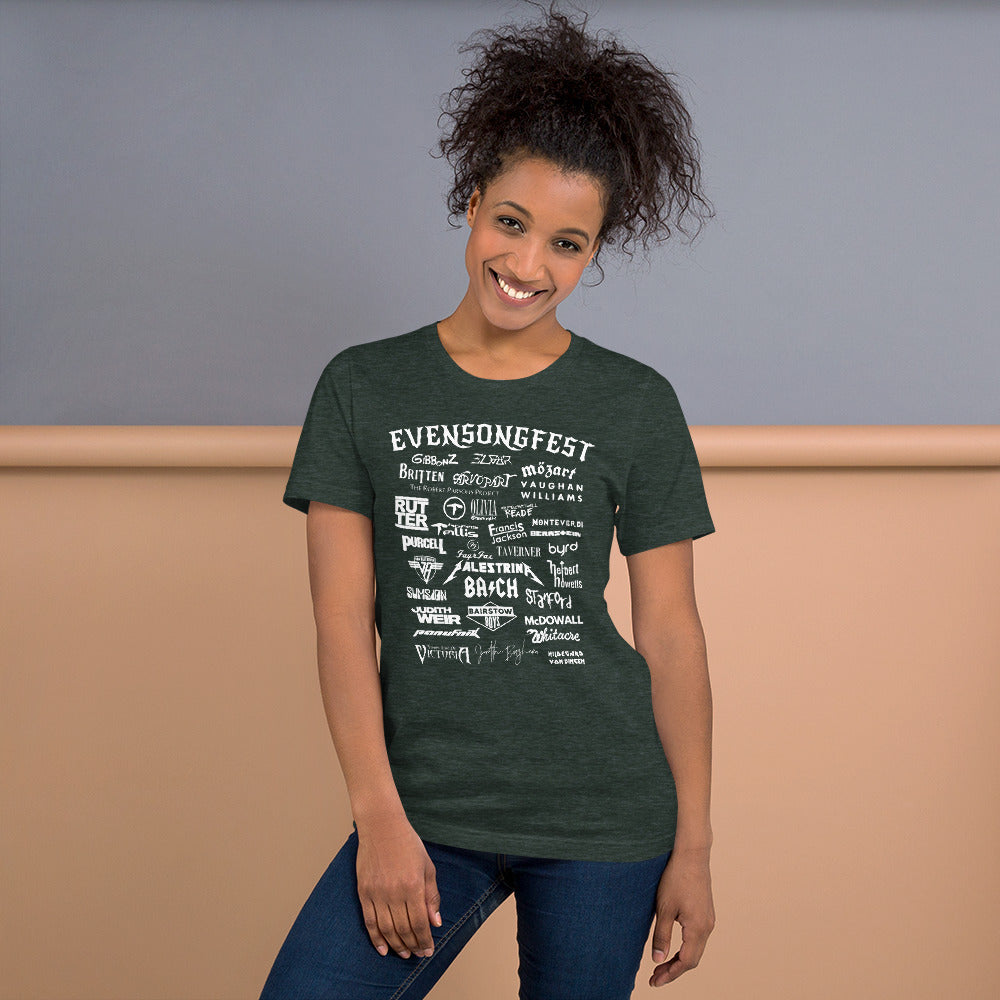 EVENSONGFEST (new!) Unisex T-shirt