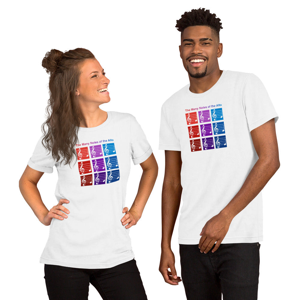 The Many Notes of the Alto Unisex T-Shirt