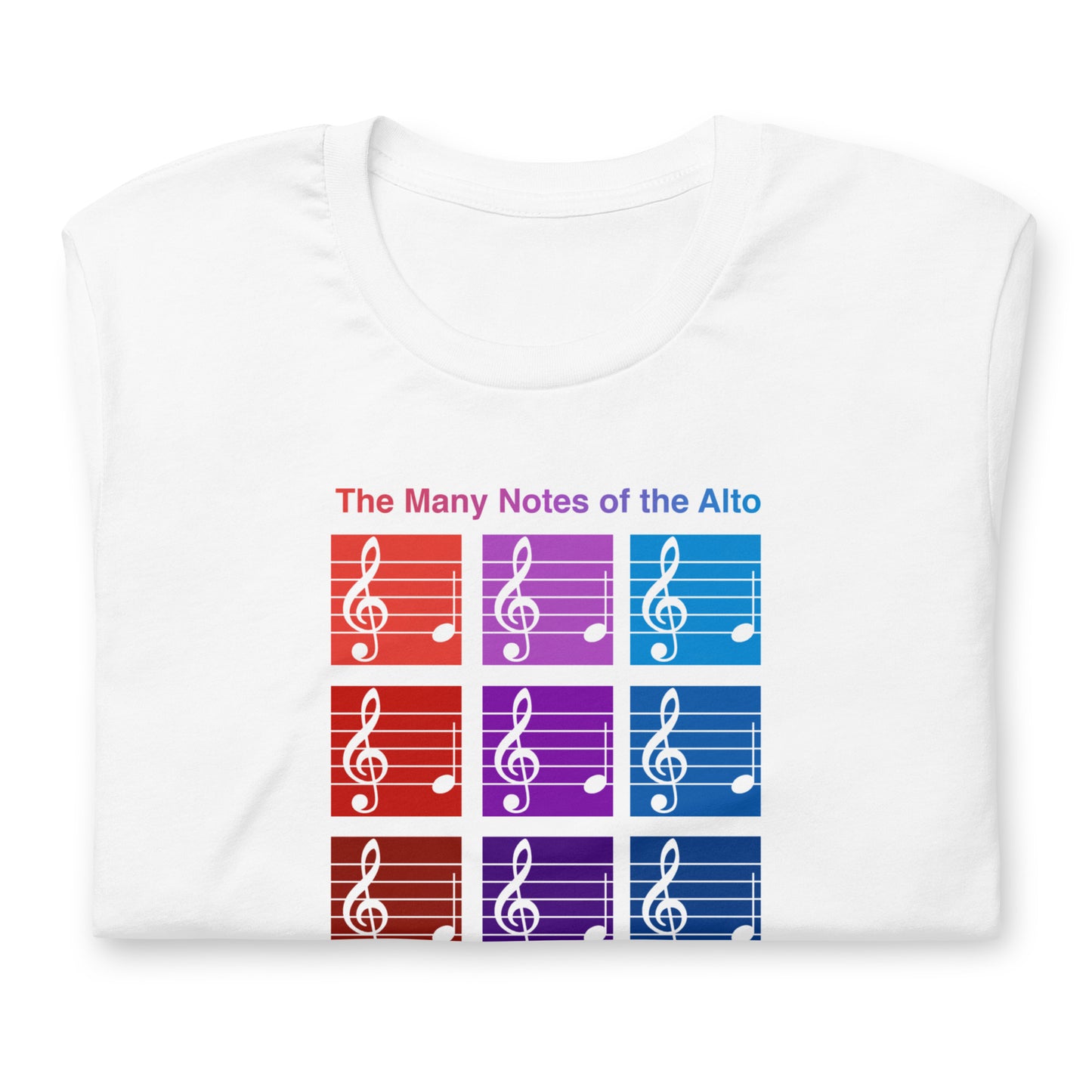 The Many Notes of the Alto Unisex T-Shirt