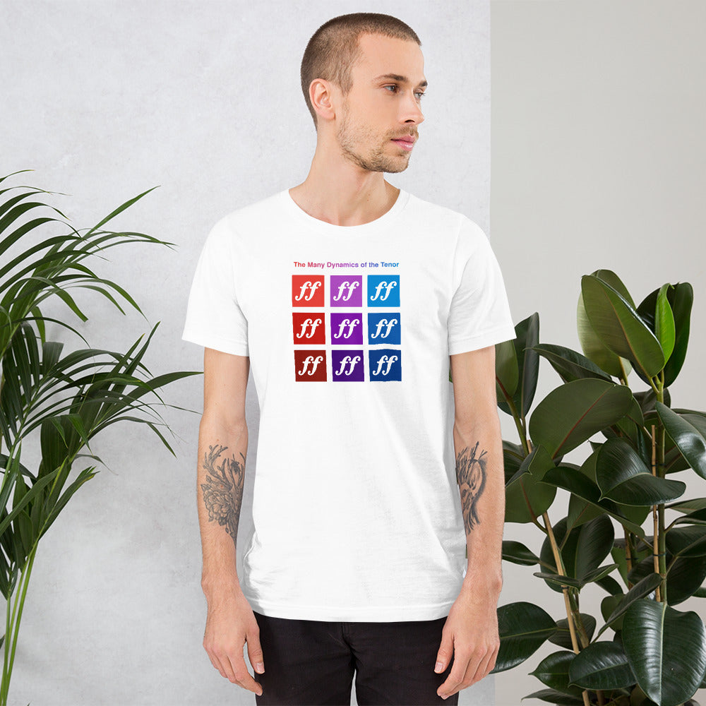 The Many Dynamics of the Tenor Unisex T-Shirt