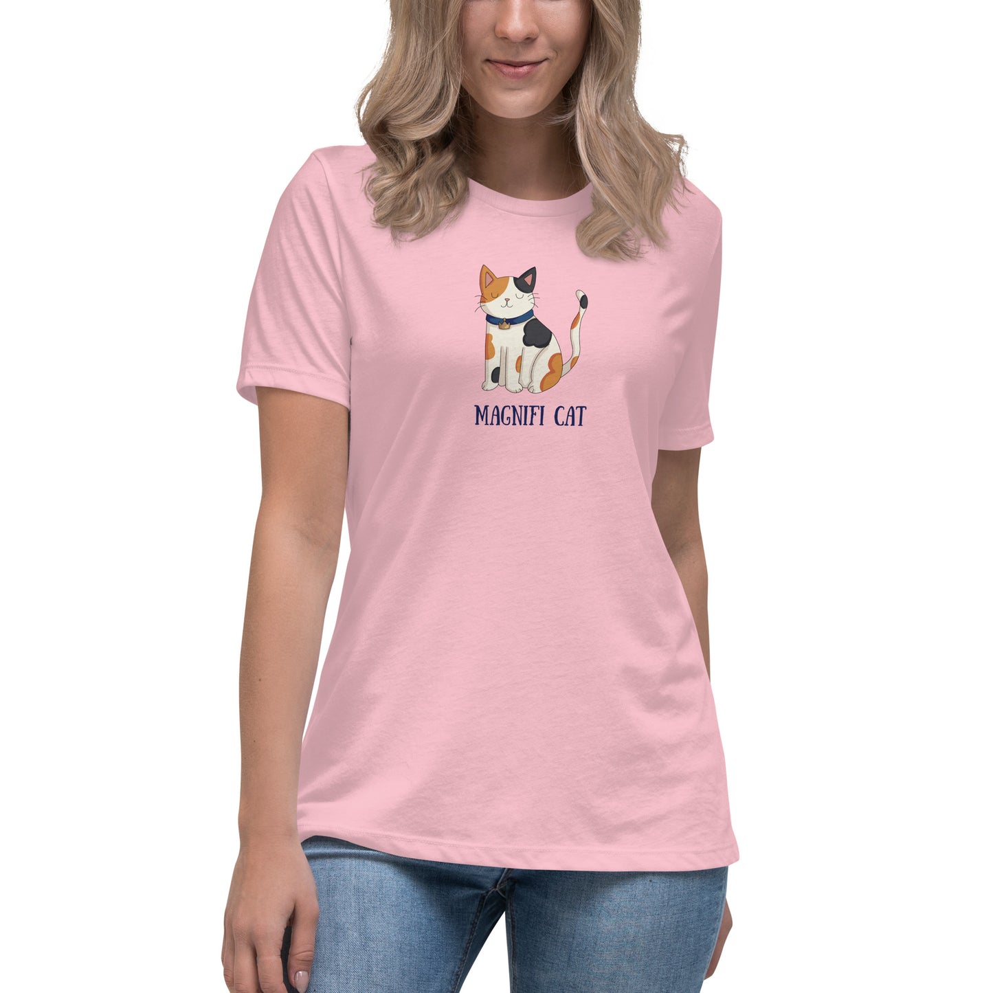 Magnifi Cat - Women's Relaxed T-Shirt