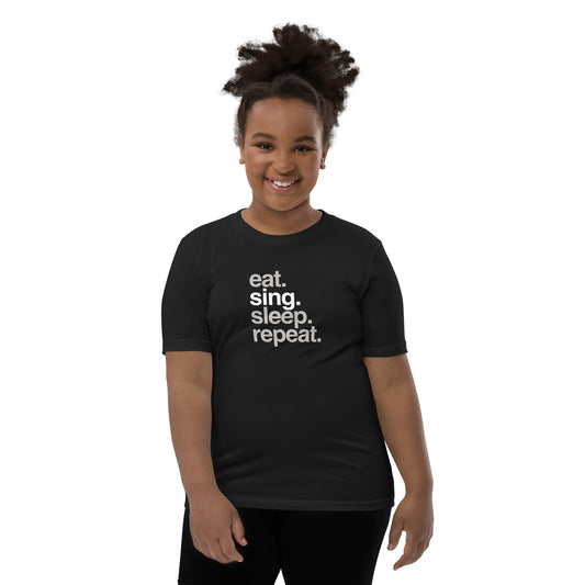 eat sing sleep repeat - Kids T-Shirt