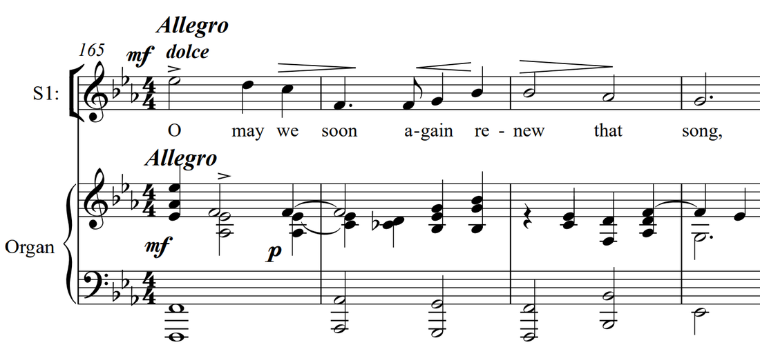 O may we soon again renew that song