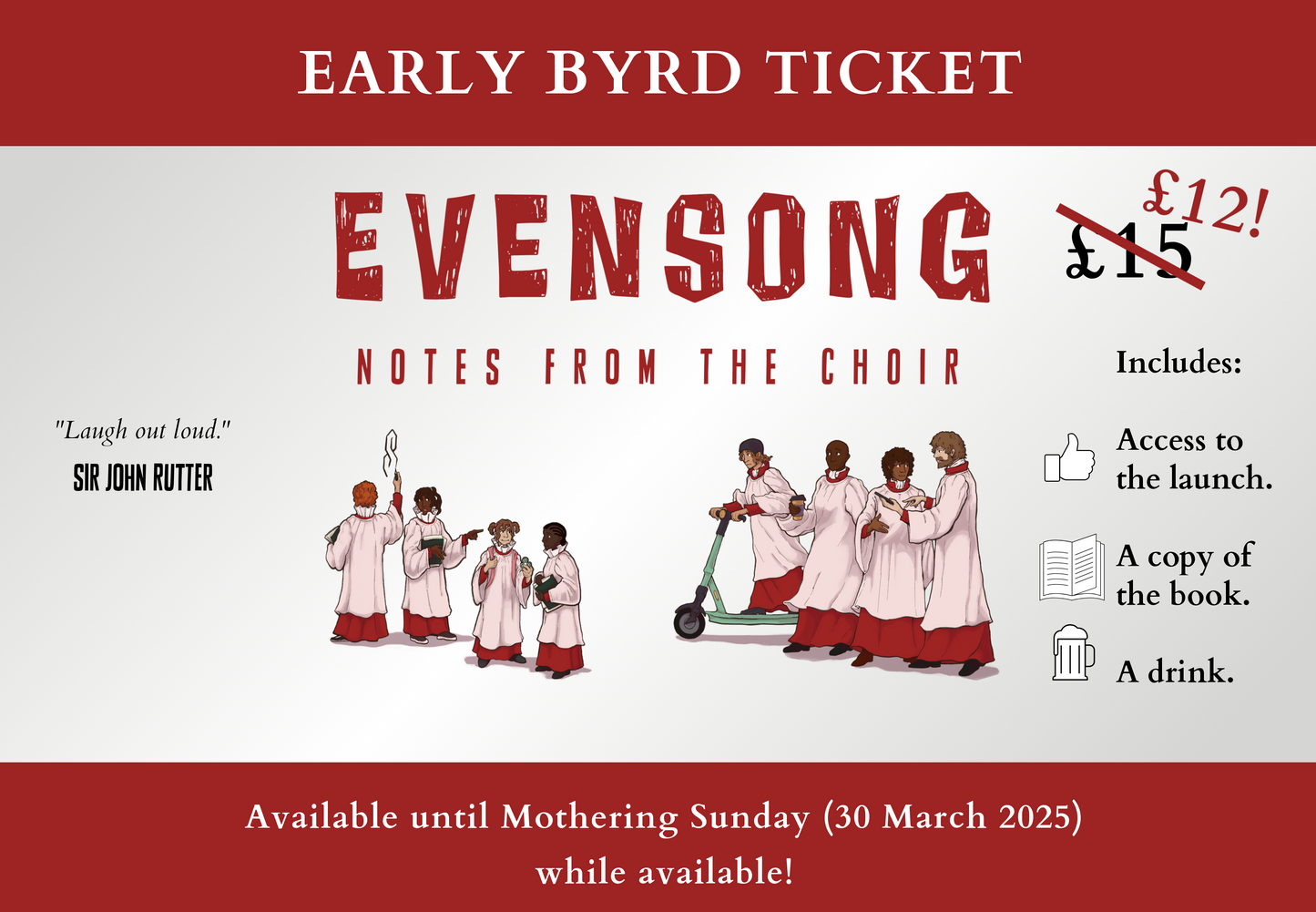 Evensong: Notes from the Choir - Book Launch - Wed 14 May 2025