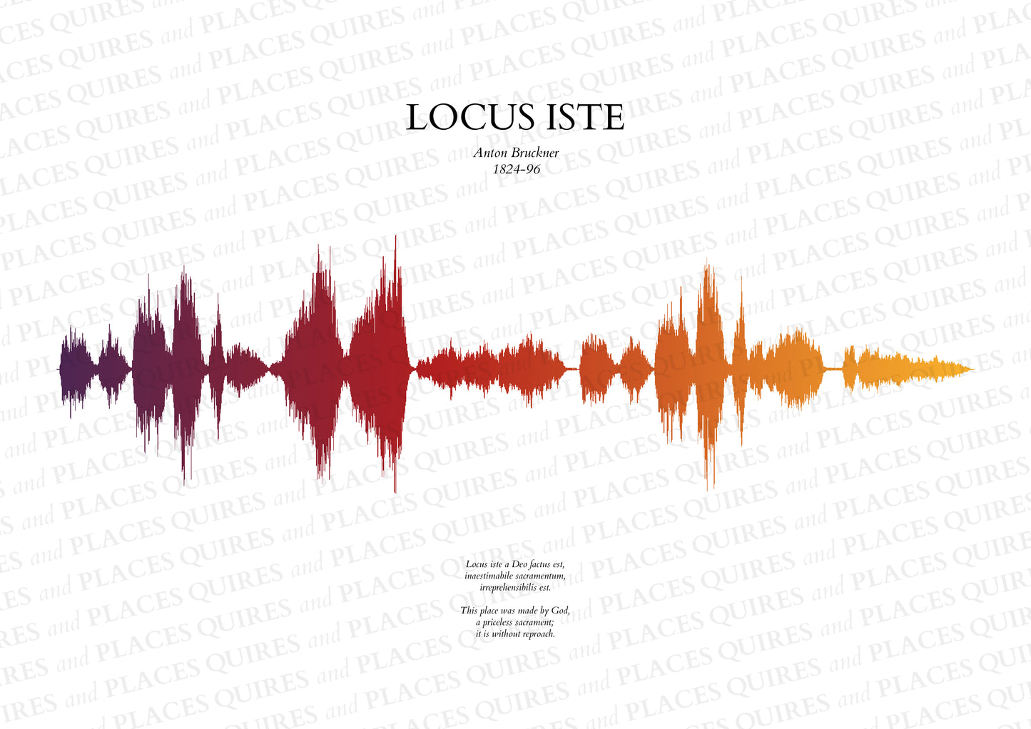 Locus Iste - Soundwave Framed Poster