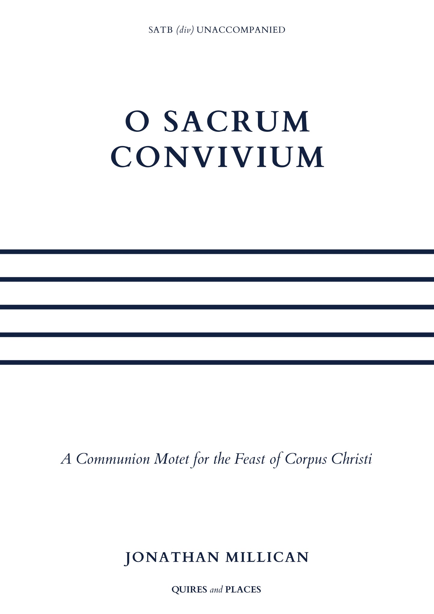 O Sacrum Convivium (Jonathan Millican)