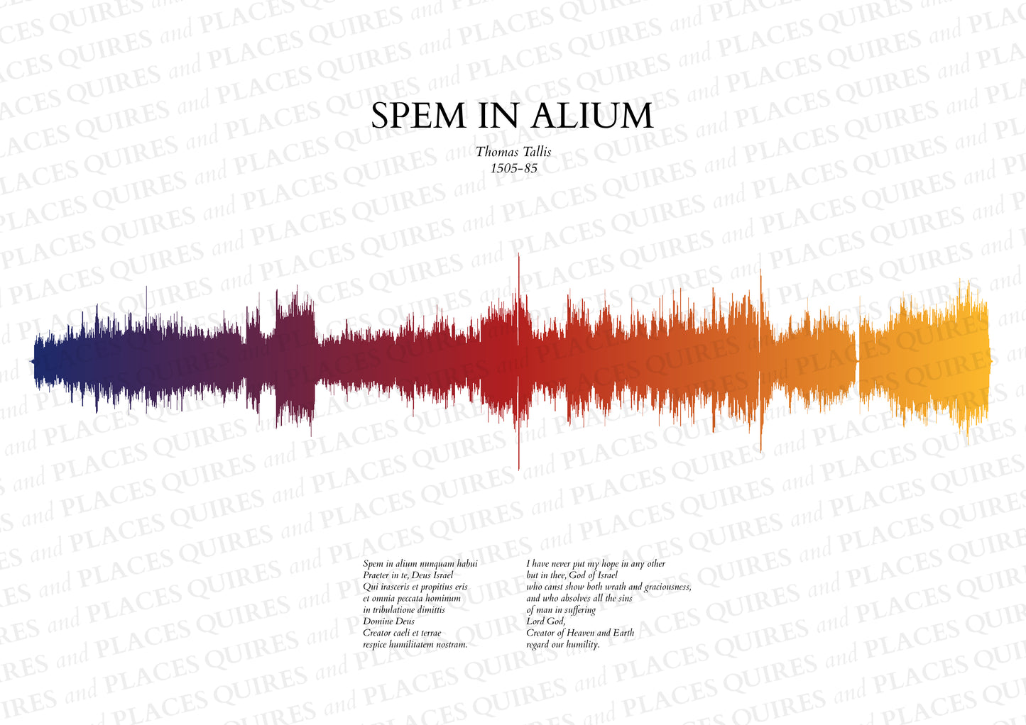 Spem in Alium - Soundwave Framed Poster
