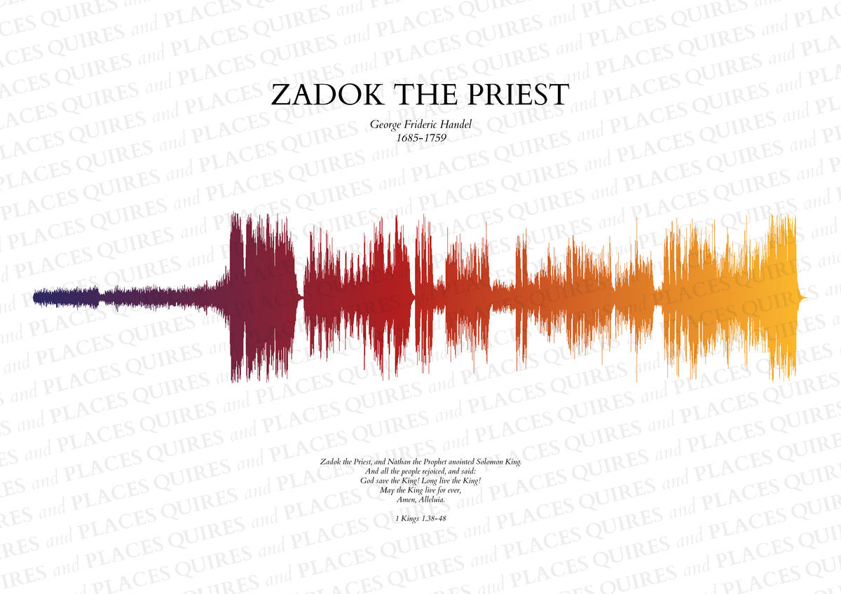 Zadok the Priest - Soundwave Framed Poster