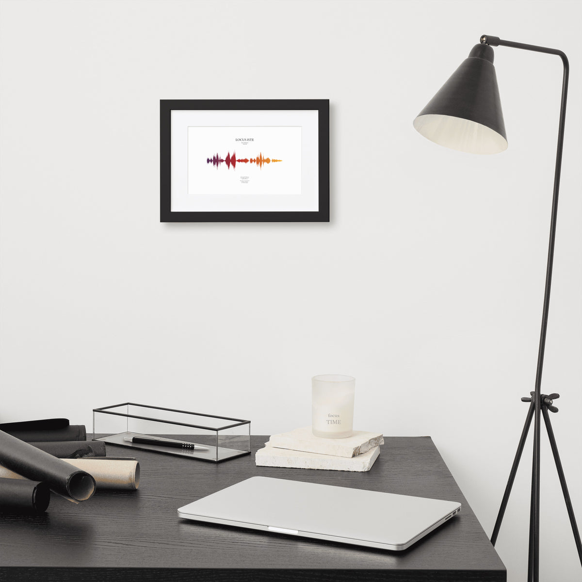 Locus Iste - Soundwave Framed Poster