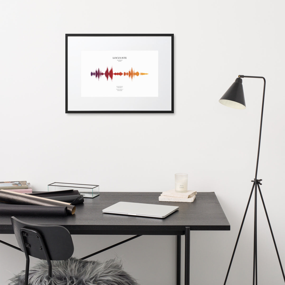 Locus Iste - Soundwave Framed Poster