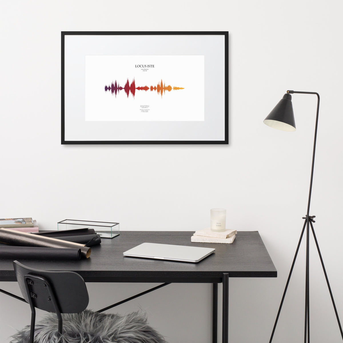 Locus Iste - Soundwave Framed Poster