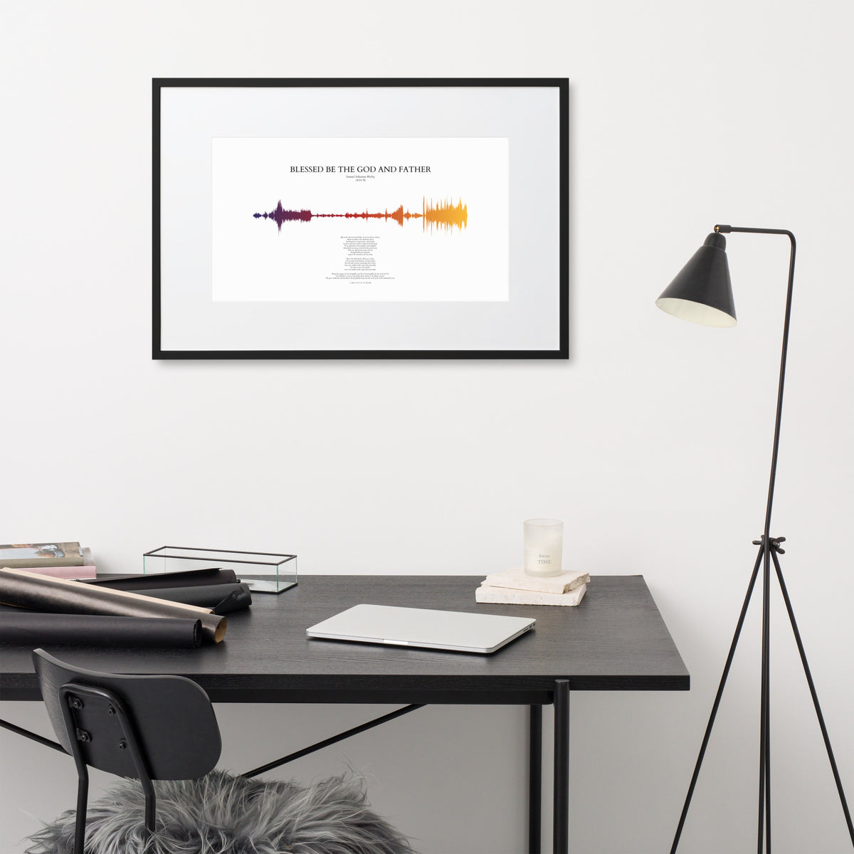 Blessed be the God and Father - Soundwave Framed Poster