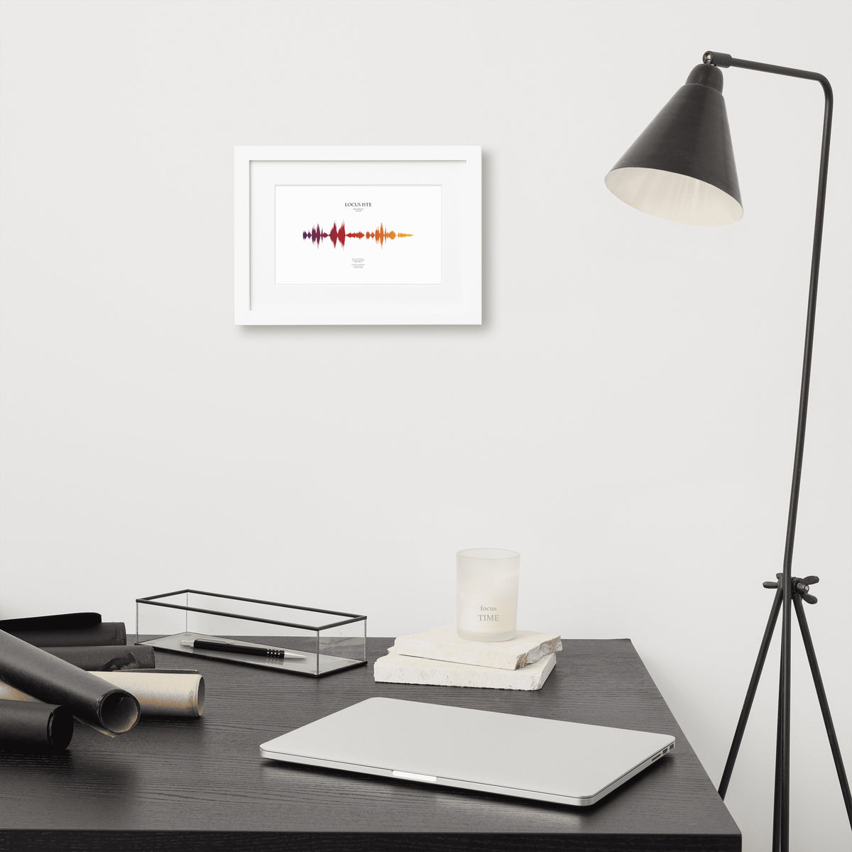 Locus Iste - Soundwave Framed Poster