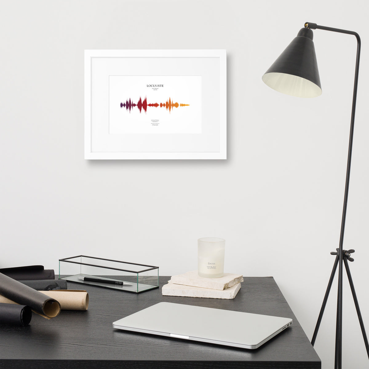 Locus Iste - Soundwave Framed Poster