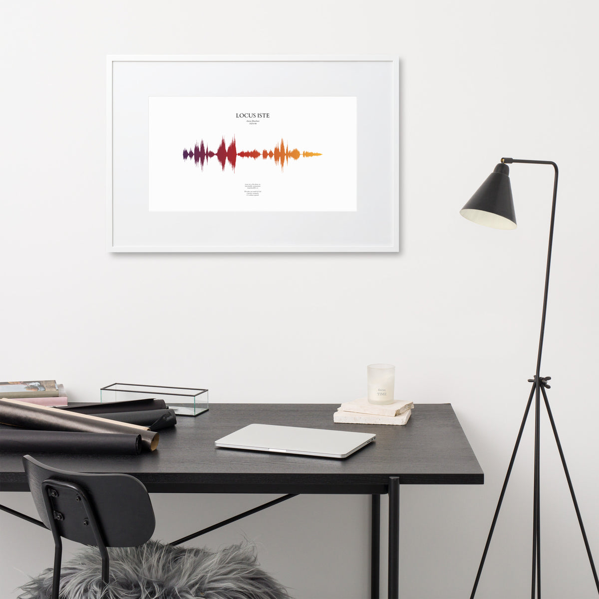 Locus Iste - Soundwave Framed Poster
