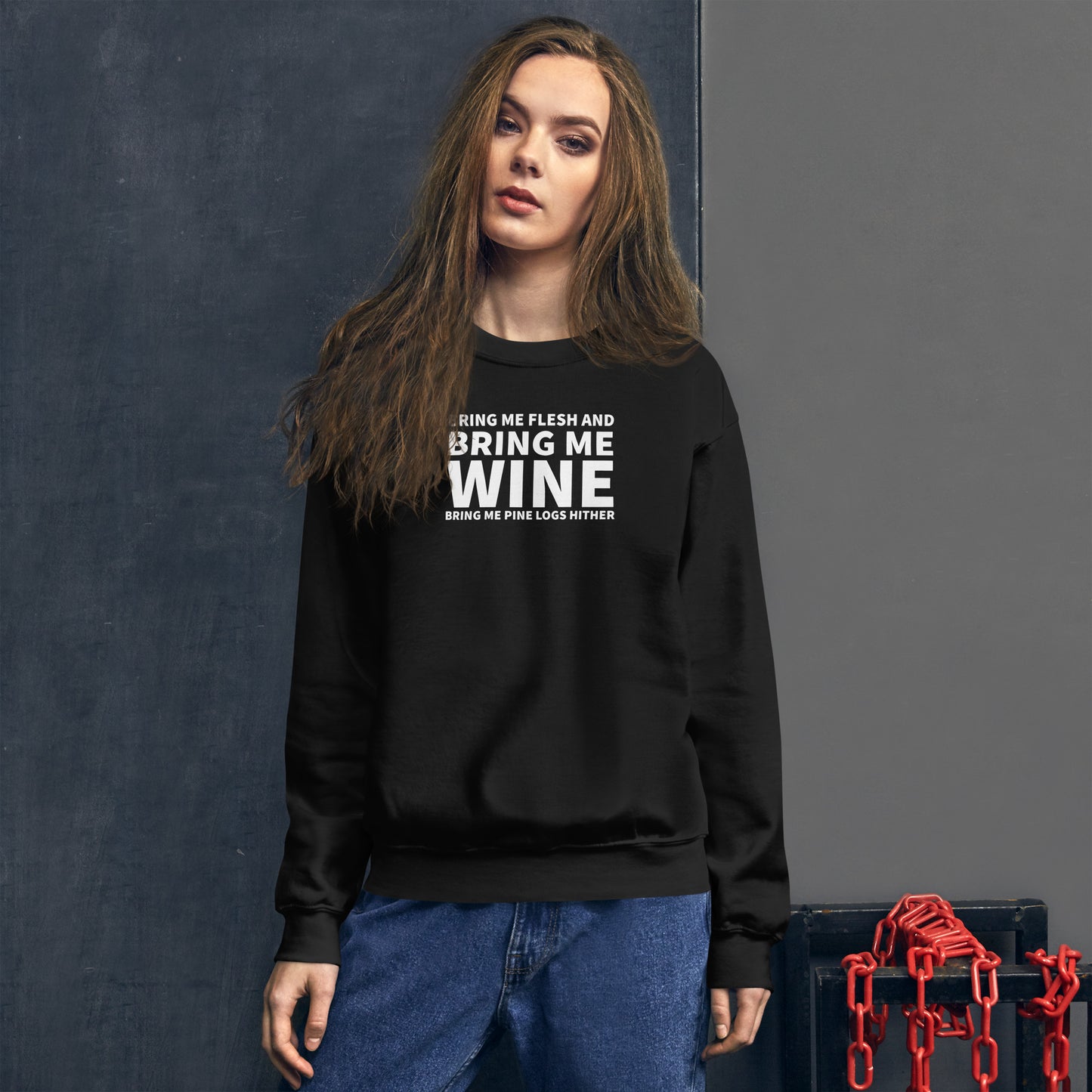 Bring me wine - Christmas Unisex Sweatshirt