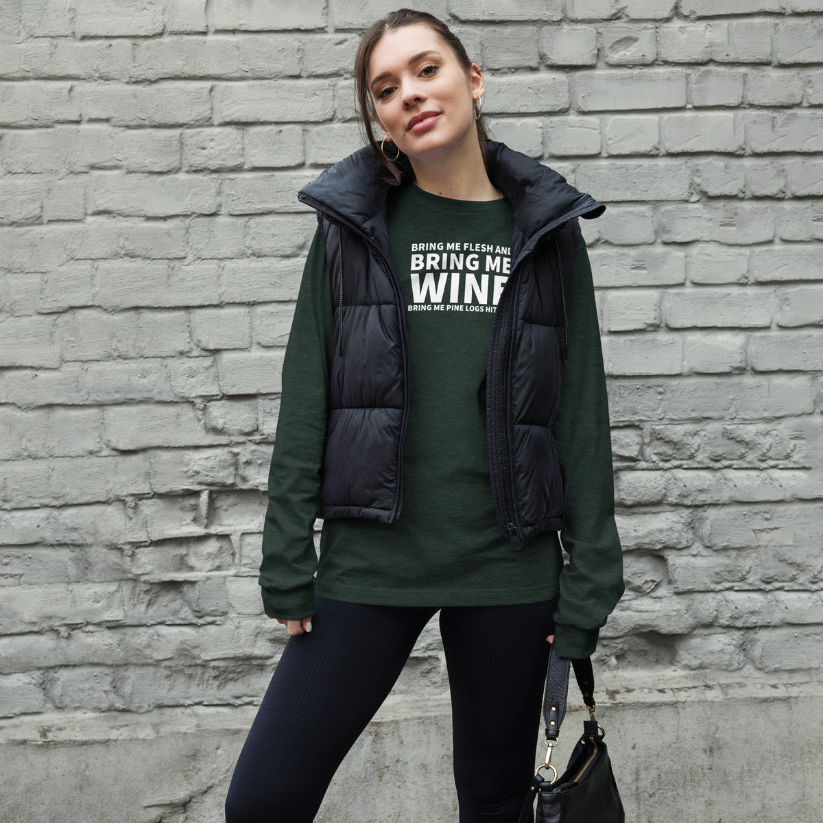 Bring me wine - Christmas Unisex Long Sleeve Tee