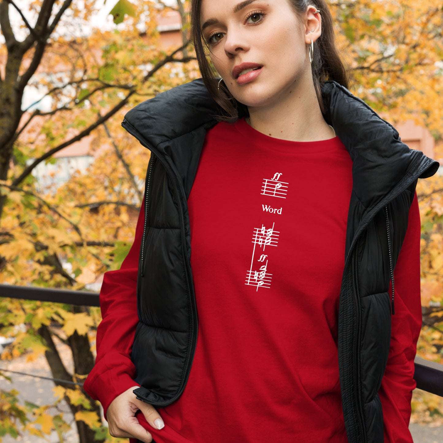 Word - Christmas Unisex Long Sleeve Tee