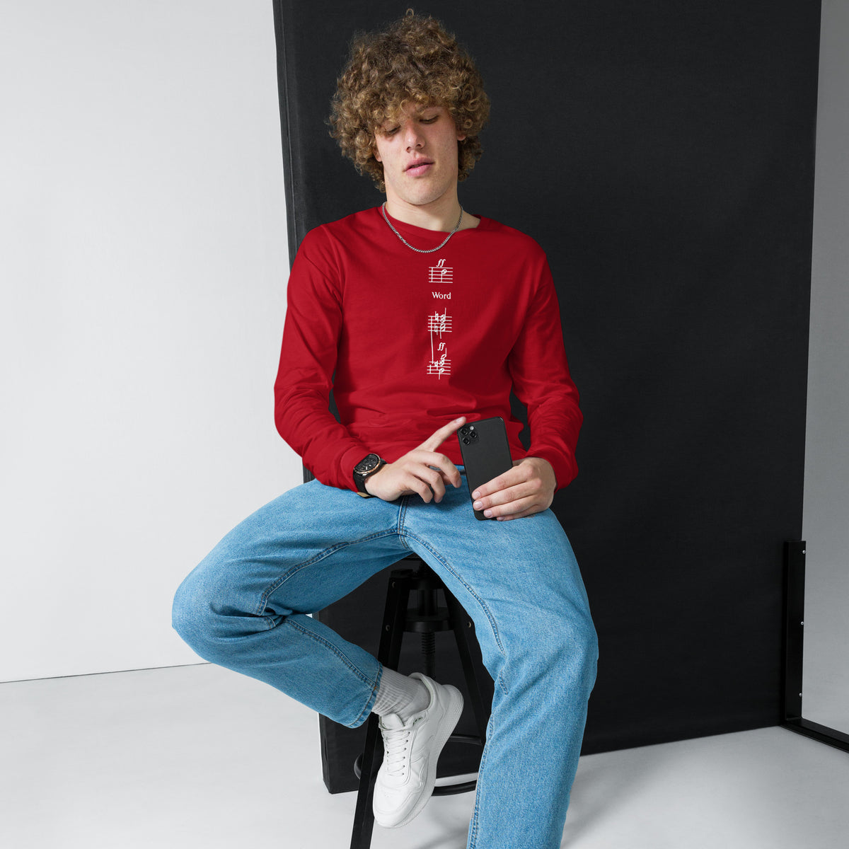 Word - Christmas Unisex Long Sleeve Tee