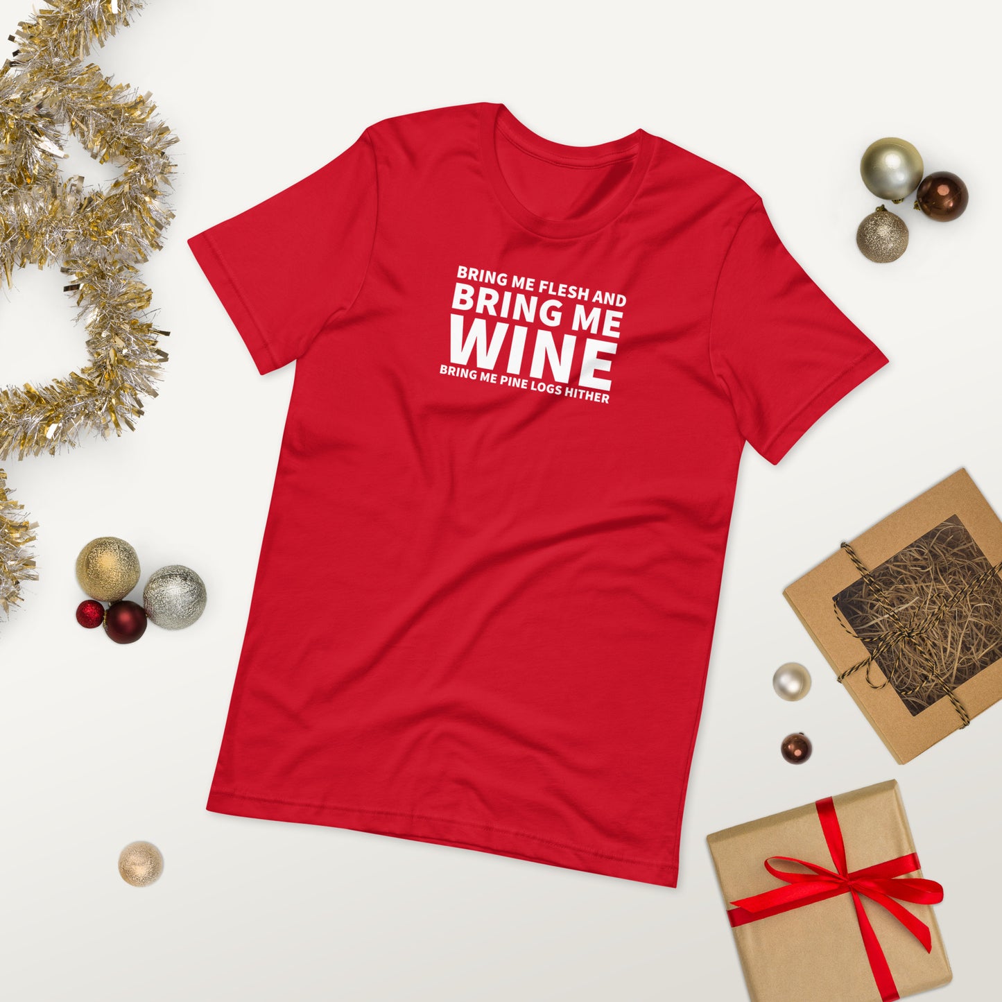 Bring me wine - Christmas Unisex T-shirt