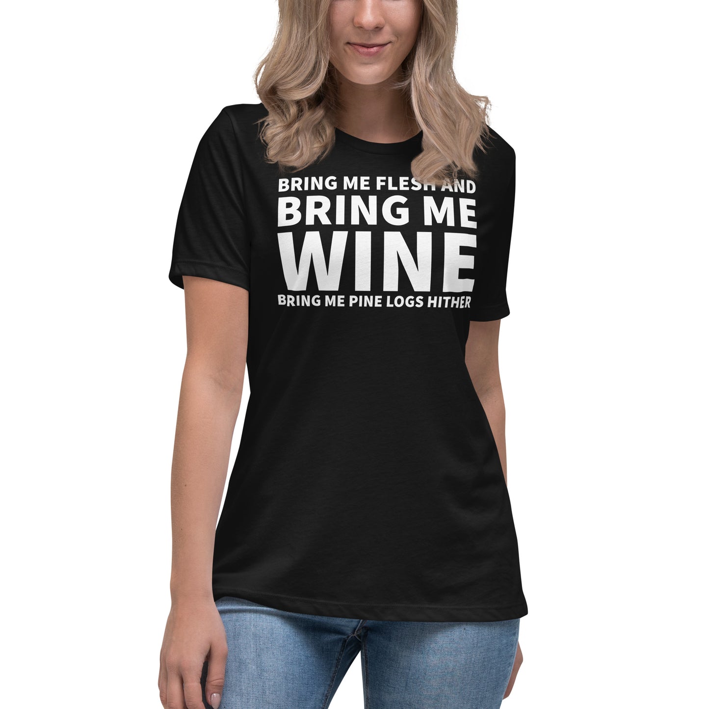 Bring Me Wine - Christmas Women's Relaxed T-Shirt