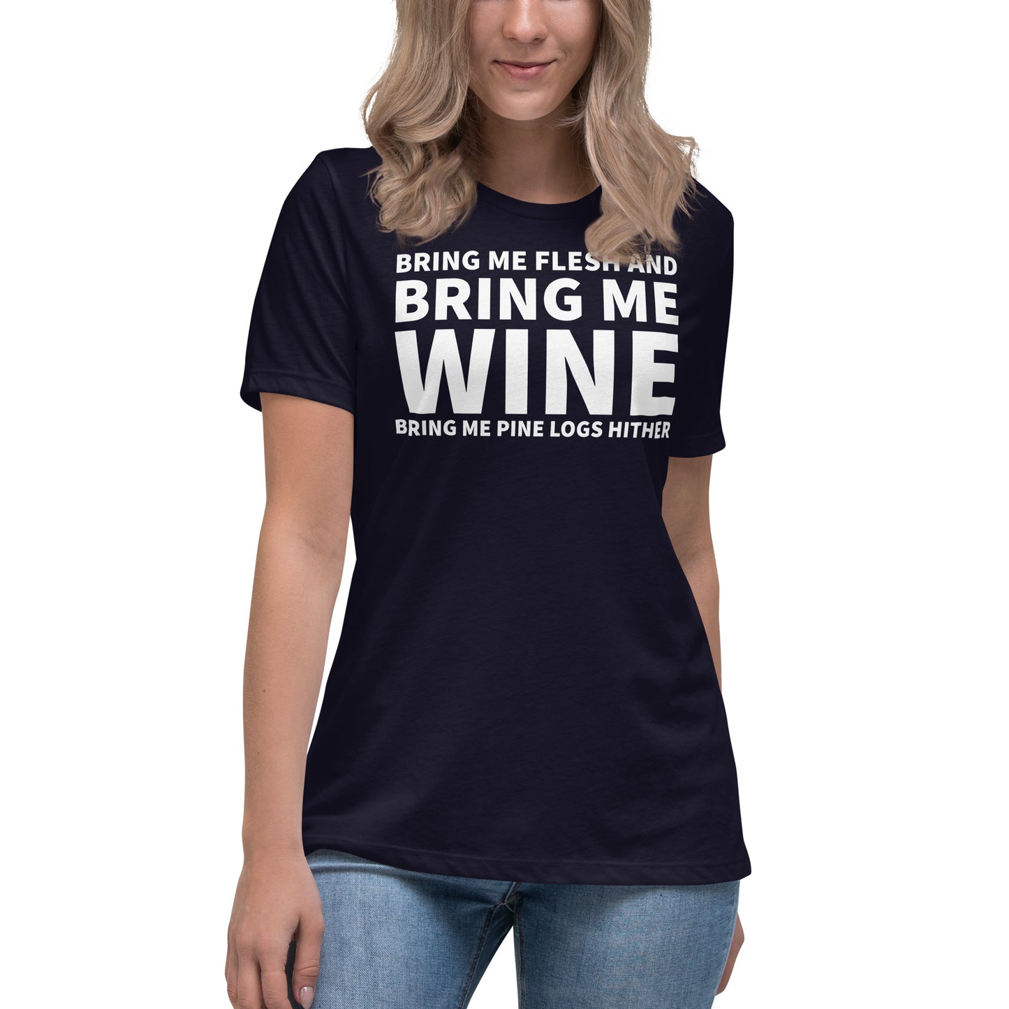 Bring Me Wine - Christmas Women's Relaxed T-Shirt