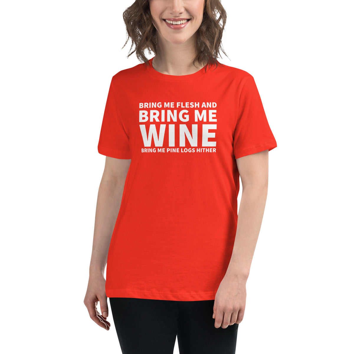 Bring me wine - Christmas Women's Relaxed T-Shirt
