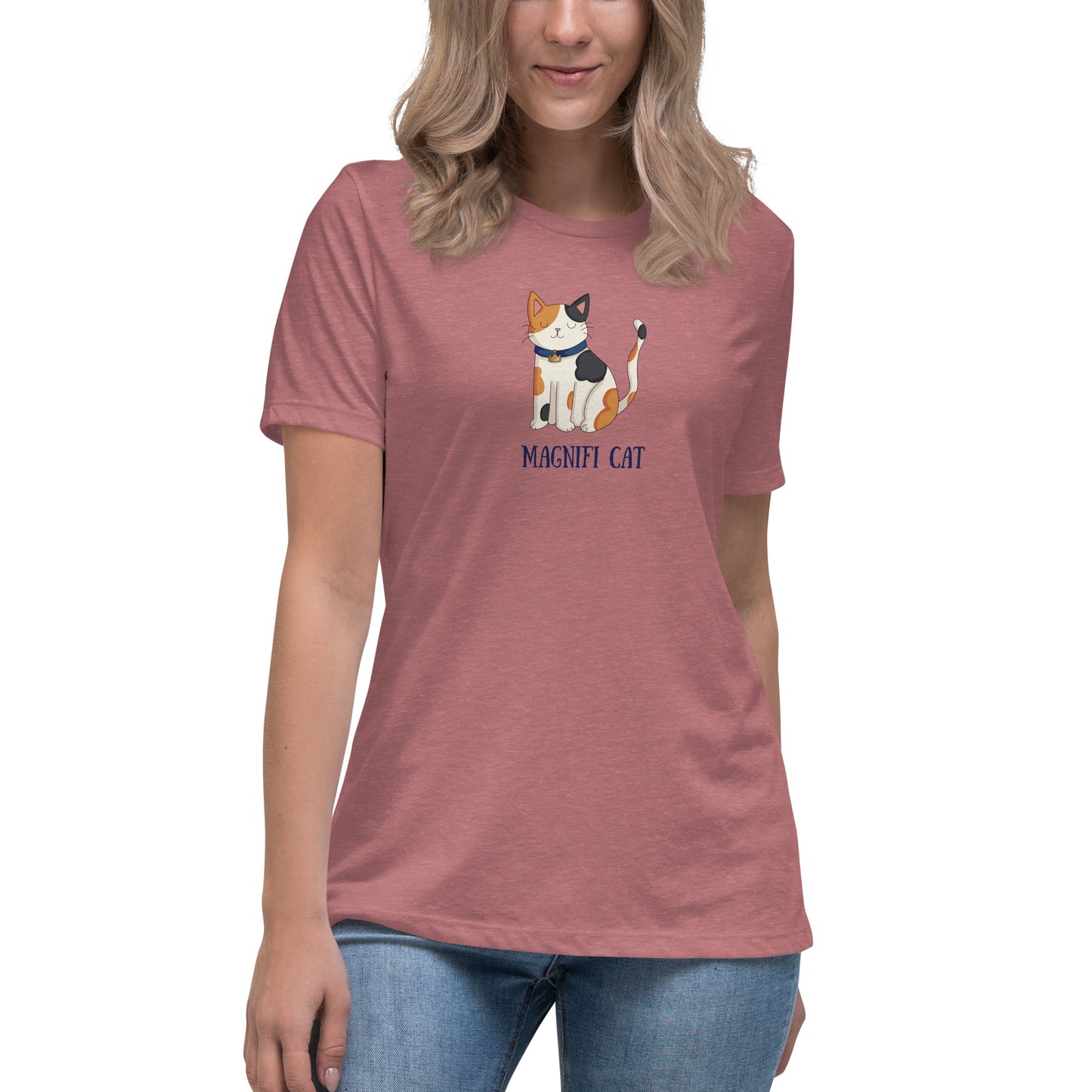 Magnifi Cat - Women's Relaxed T-Shirt